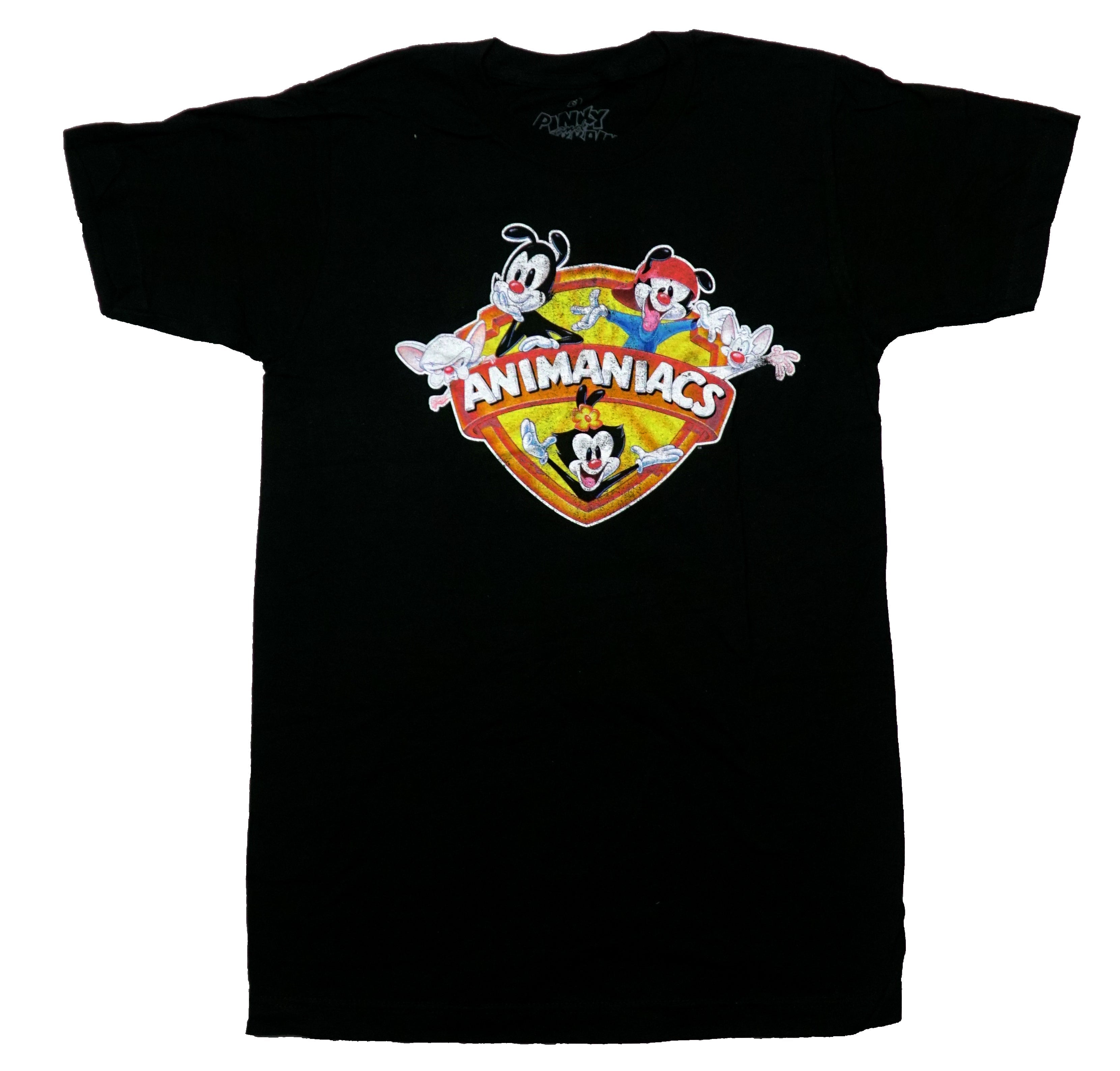 Animaniacs Mens T-Shirt - Classic Wakko Yakko Dot Distressed Logo Hoodie, Sweatshirt | CiraTrend.com