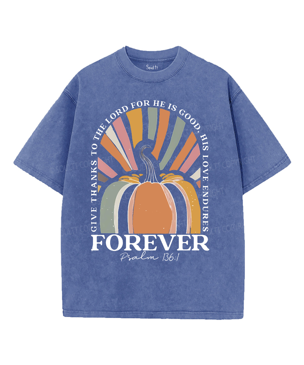His Love Endures Unisex Washed Christian T-shirt Hoodie, Sweatshirt | CiraTrend.com (Image 3)