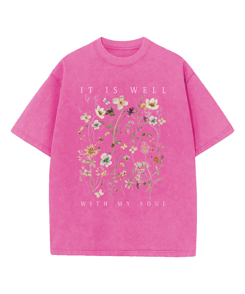 It Is Well With My Soul Washed Christian T-shirt Style002 Hoodie, Sweatshirt | CiraTrend.com (Image 3)