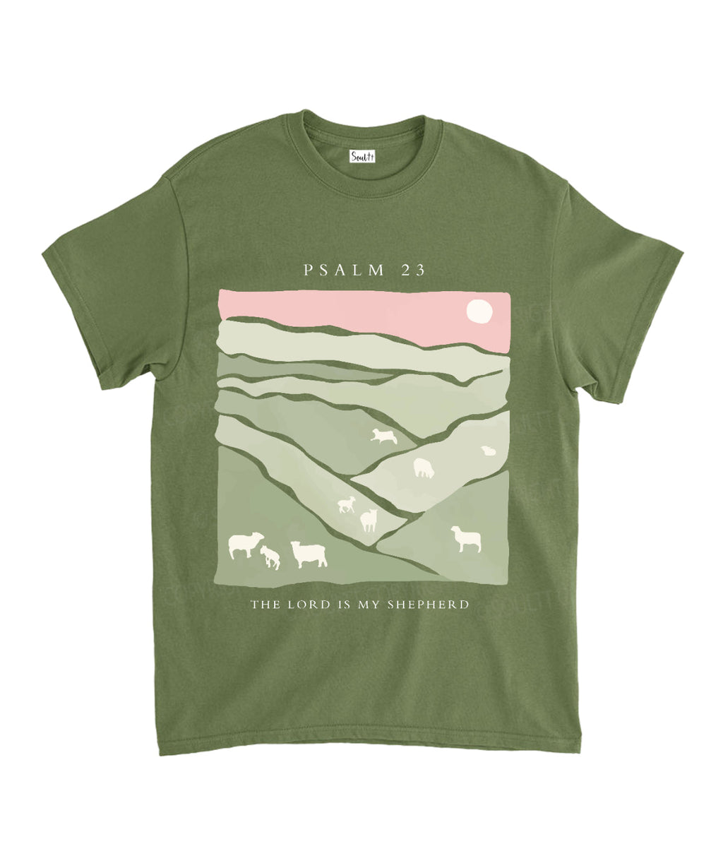 The Lord Is My Shepherd Unisex Cotton Christian T-Shirt Hoodie, Sweatshirt | CiraTrend.com (Image 5)