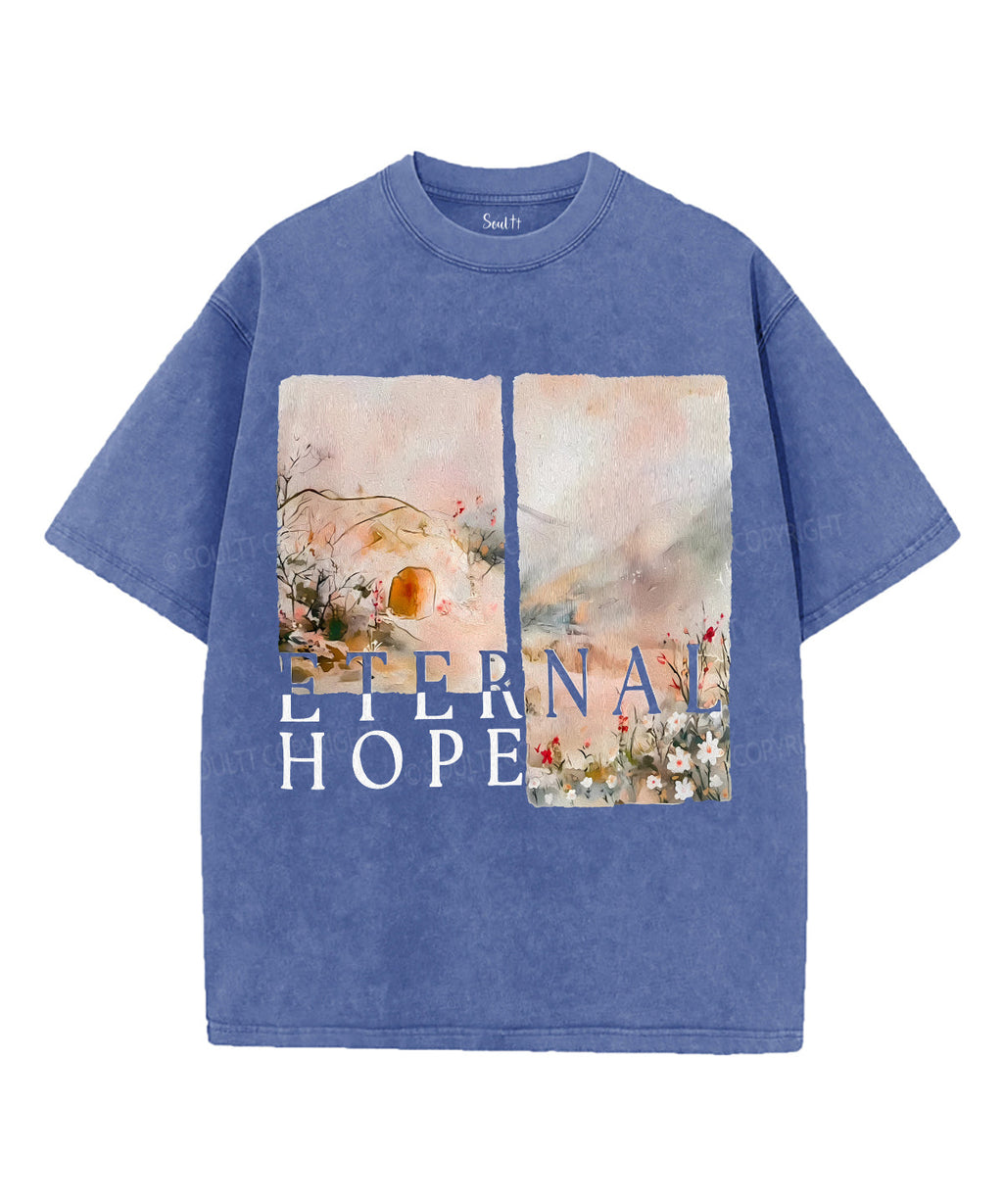 Enernal Hope Unisex Washed Christian T-shirt Hoodie, Sweatshirt | CiraTrend.com (Image 3)