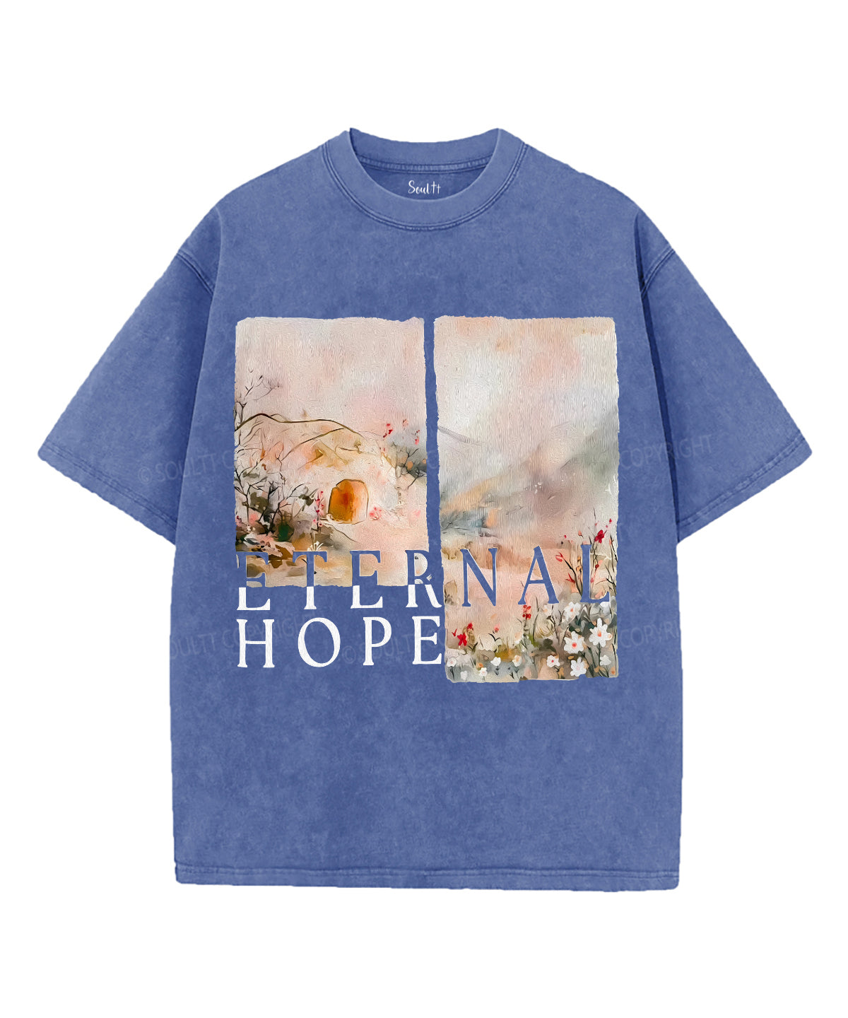 Enernal Hope Unisex Washed Christian T-shirt Hoodie, Sweatshirt | CiraTrend.com (Image 3)