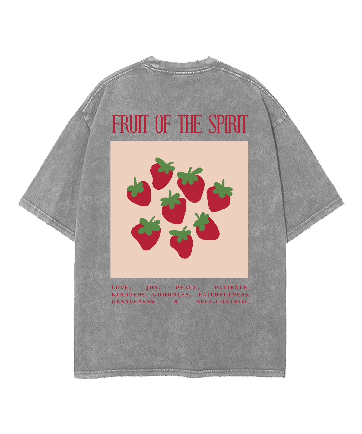 Fruit Of The Spirit Double Sided Washed Christian T-shirt Style002 Hoodie, Sweatshirt | CiraTrend.com (Image 2)