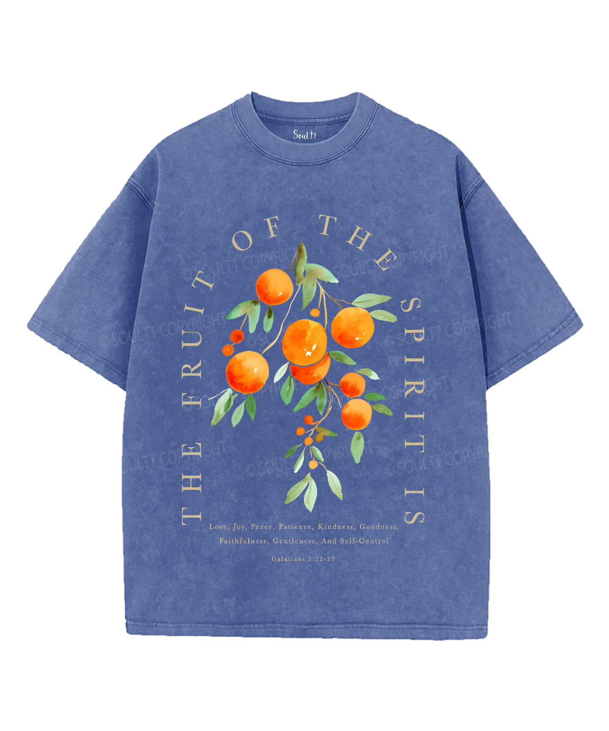 Fruit Of The Spirit Unisex Washed Christian T-shirt Style003 Hoodie, Sweatshirt | CiraTrend.com (Image 3)