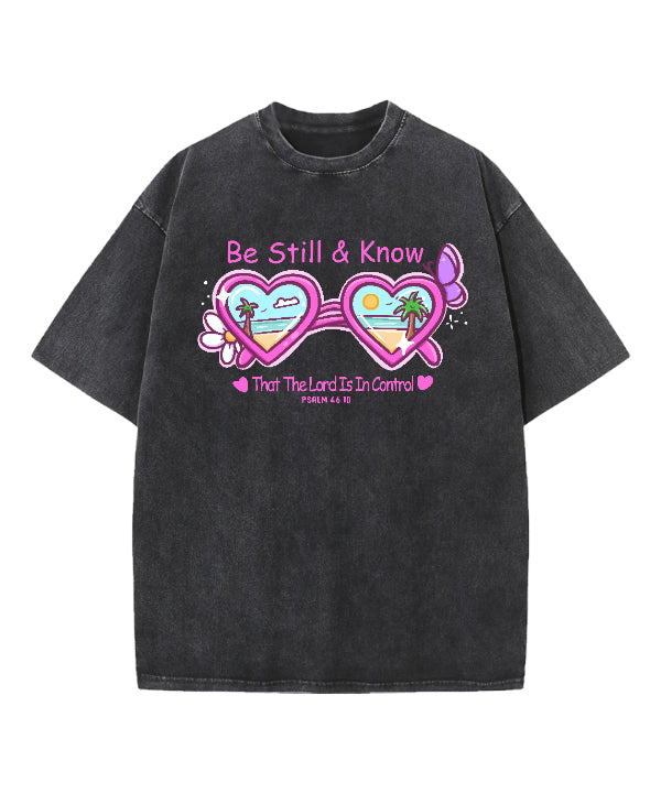 Be Still And Know Washed Christian T-shirt Style001 Hoodie, Sweatshirt | CiraTrend.com (Image 4)