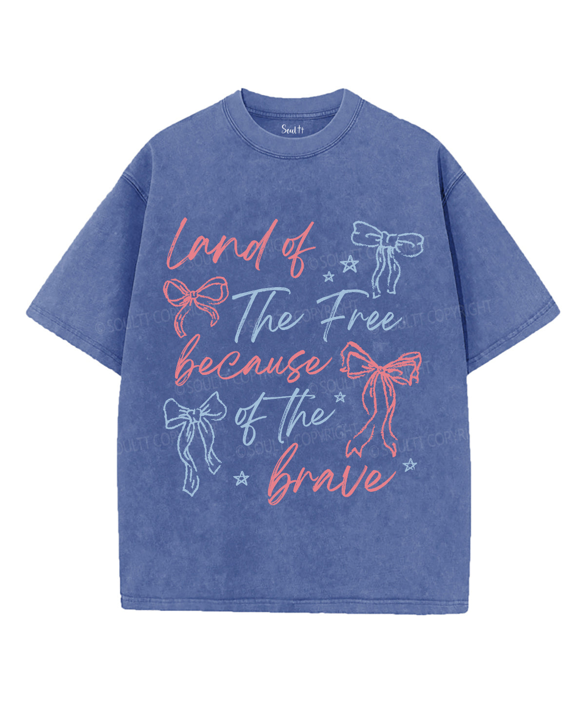 Land Of The Free Unisex Washed Christian T-shirt Style003 Hoodie, Sweatshirt | CiraTrend.com (Image 3)