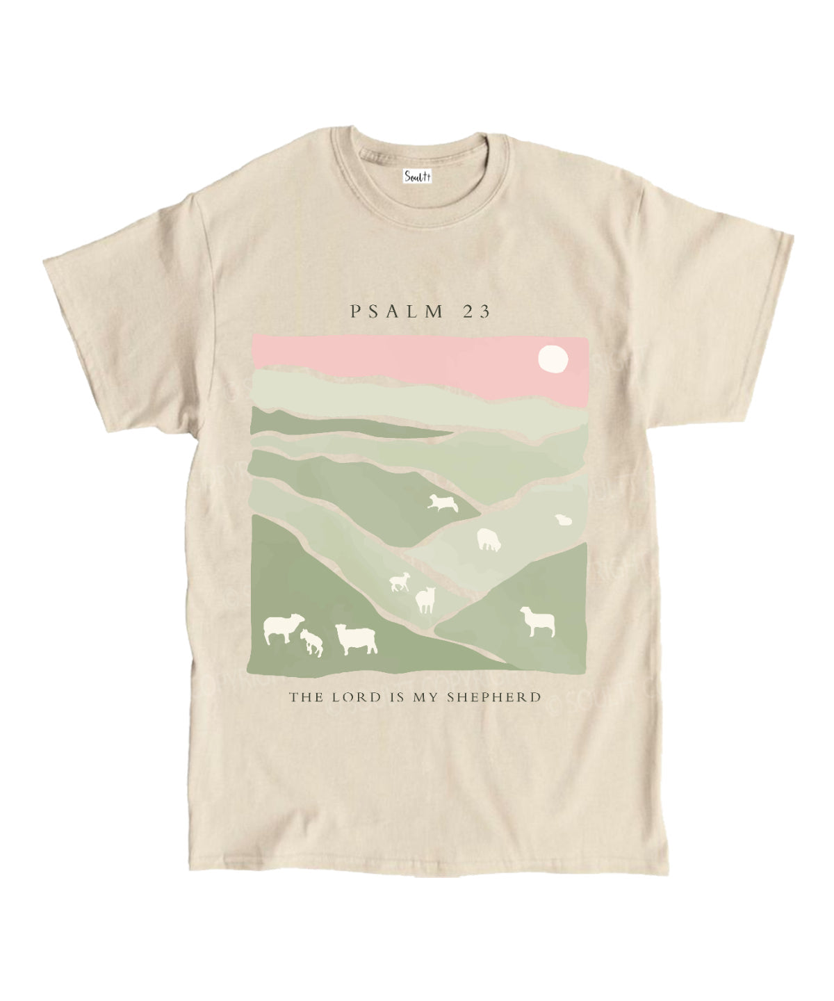 The Lord Is My Shepherd Unisex Cotton Christian T-Shirt Hoodie, Sweatshirt | CiraTrend.com (Image 4)
