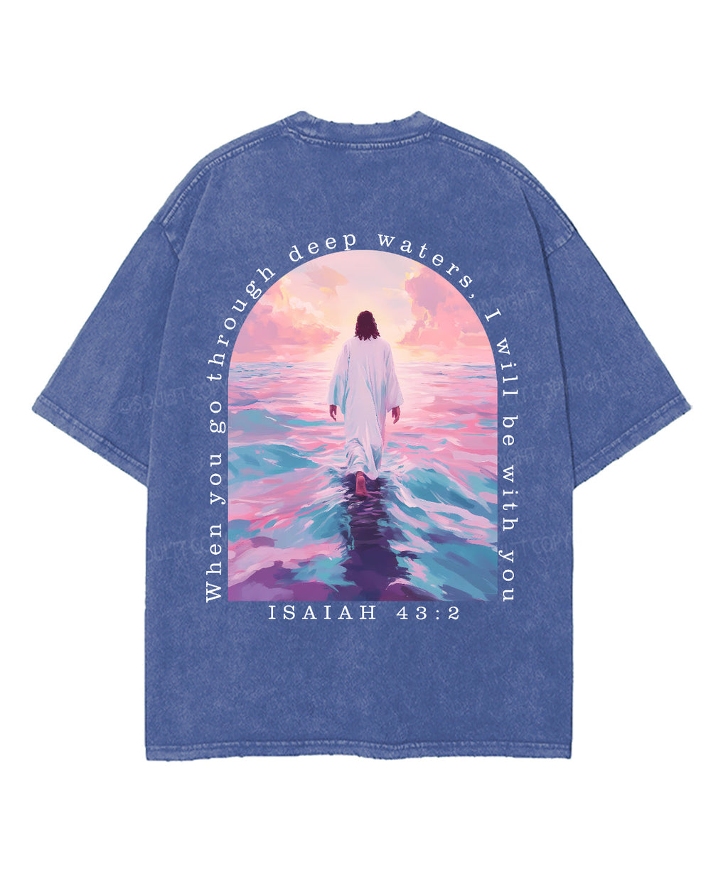 I Will Be With You Double Sided Unisex Washed Christian T-shirt Style022 Hoodie, Sweatshirt | CiraTrend.com (Image 3)