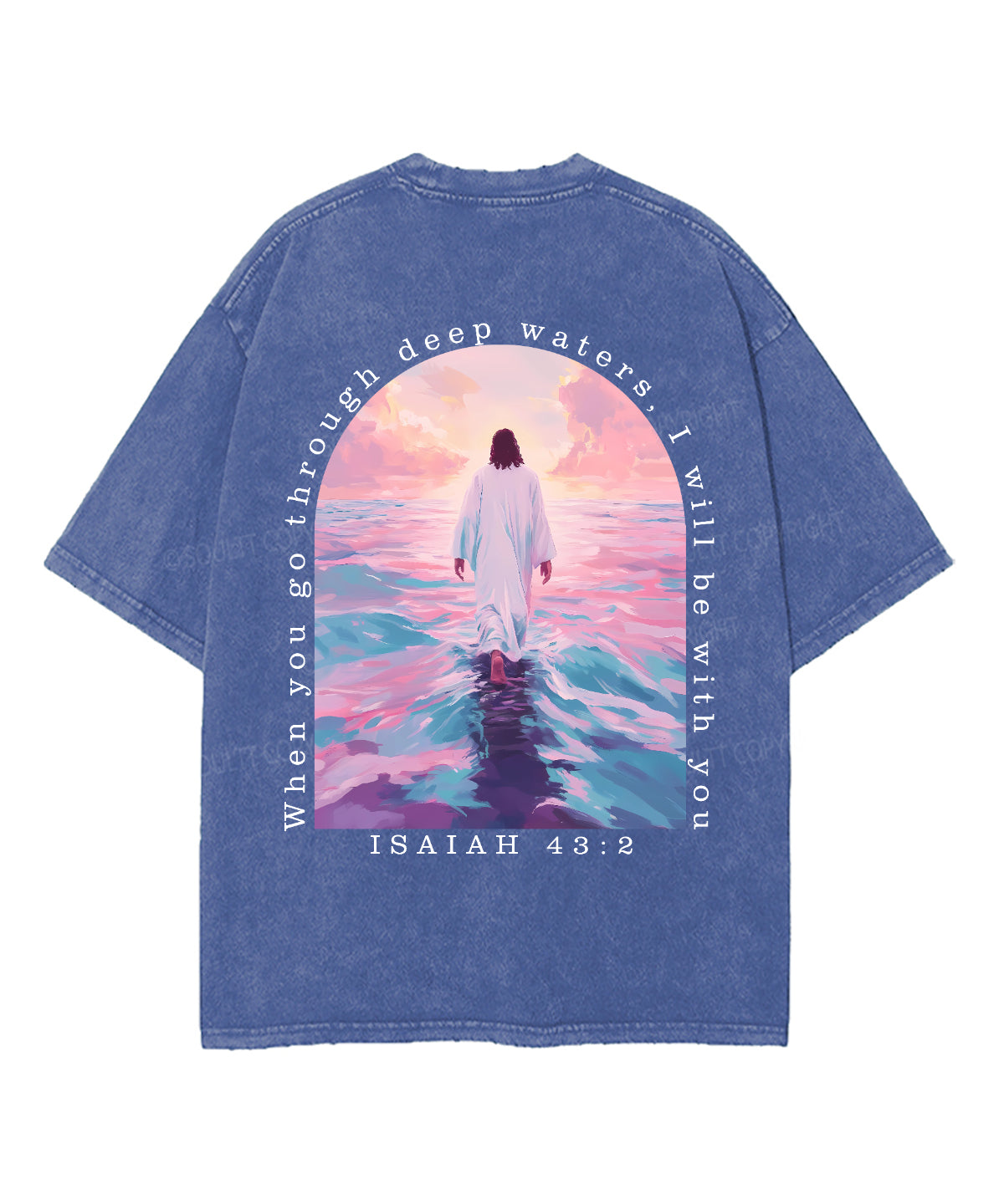 I Will Be With You Double Sided Unisex Washed Christian T-shirt Style022 Hoodie, Sweatshirt | CiraTrend.com (Image 3)