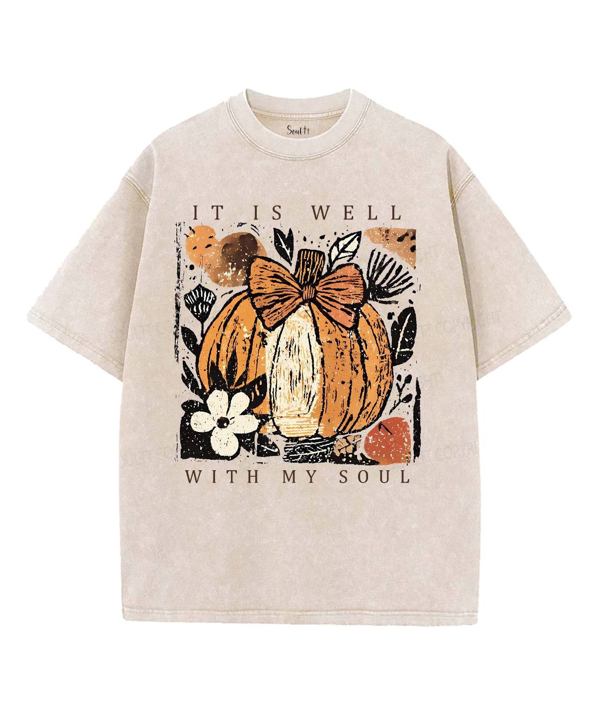 It Is Well With My Soul Unisex Washed Christian T-shirt Style017 Hoodie, Sweatshirt | CiraTrend.com (Image 2)