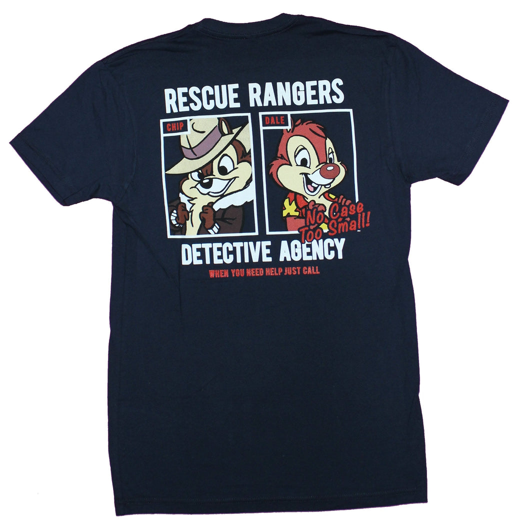 Rescue Rangers Mens T-Shirt - RR Logo Lapel Chip & Dale Back Image Hoodie, Sweatshirt | CiraTrend.com (Image 2)