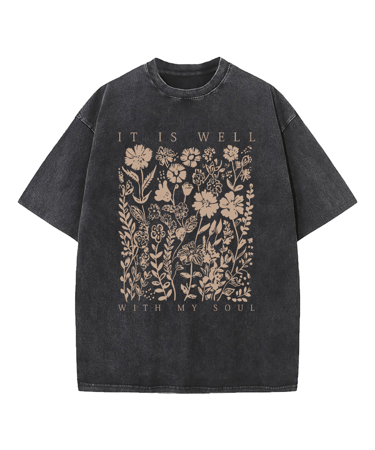 It Is Well With My Soul Washed Christian T-shirt Style011 Hoodie, Sweatshirt | CiraTrend.com (Image 1)