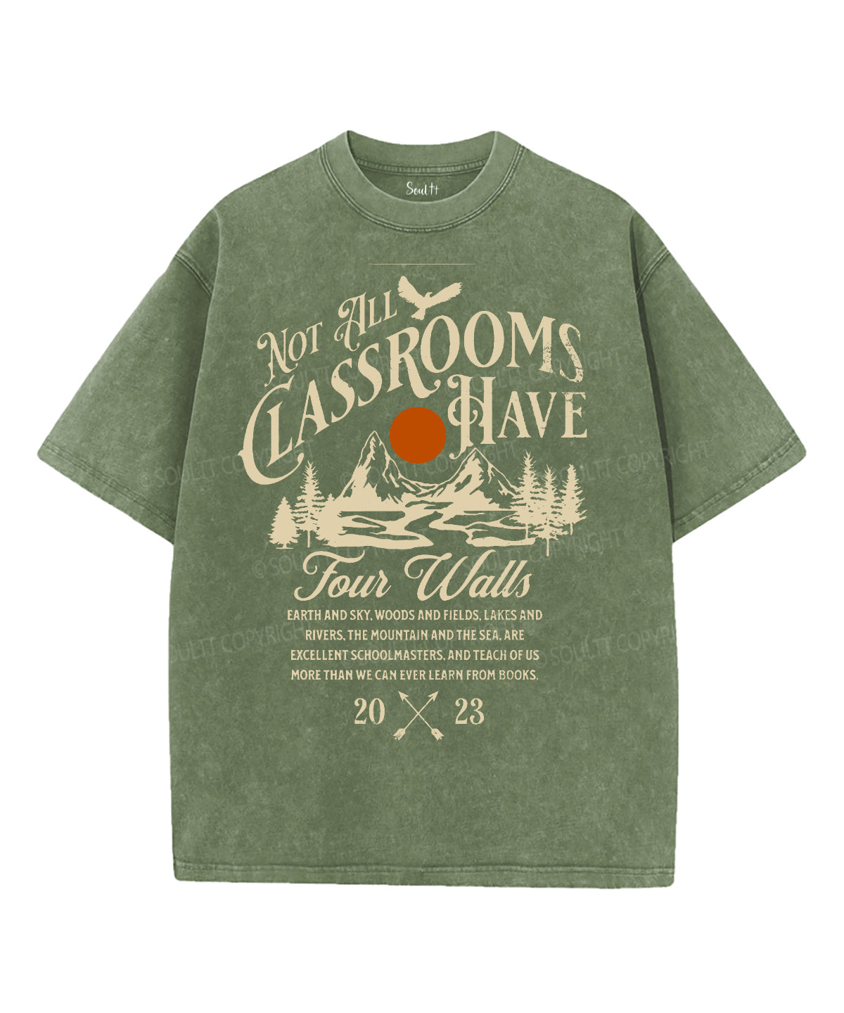 Not All Classrooms Unisex Washed Christian T-shirt Hoodie, Sweatshirt | CiraTrend.com (Image 4)