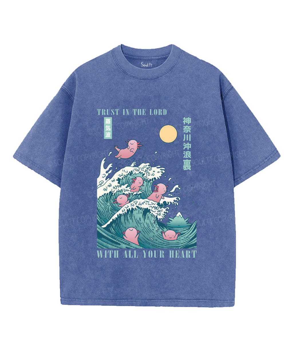 Trust In The Lord Unisex Washed Christian T-shirt Hoodie, Sweatshirt | CiraTrend.com (Image 4)