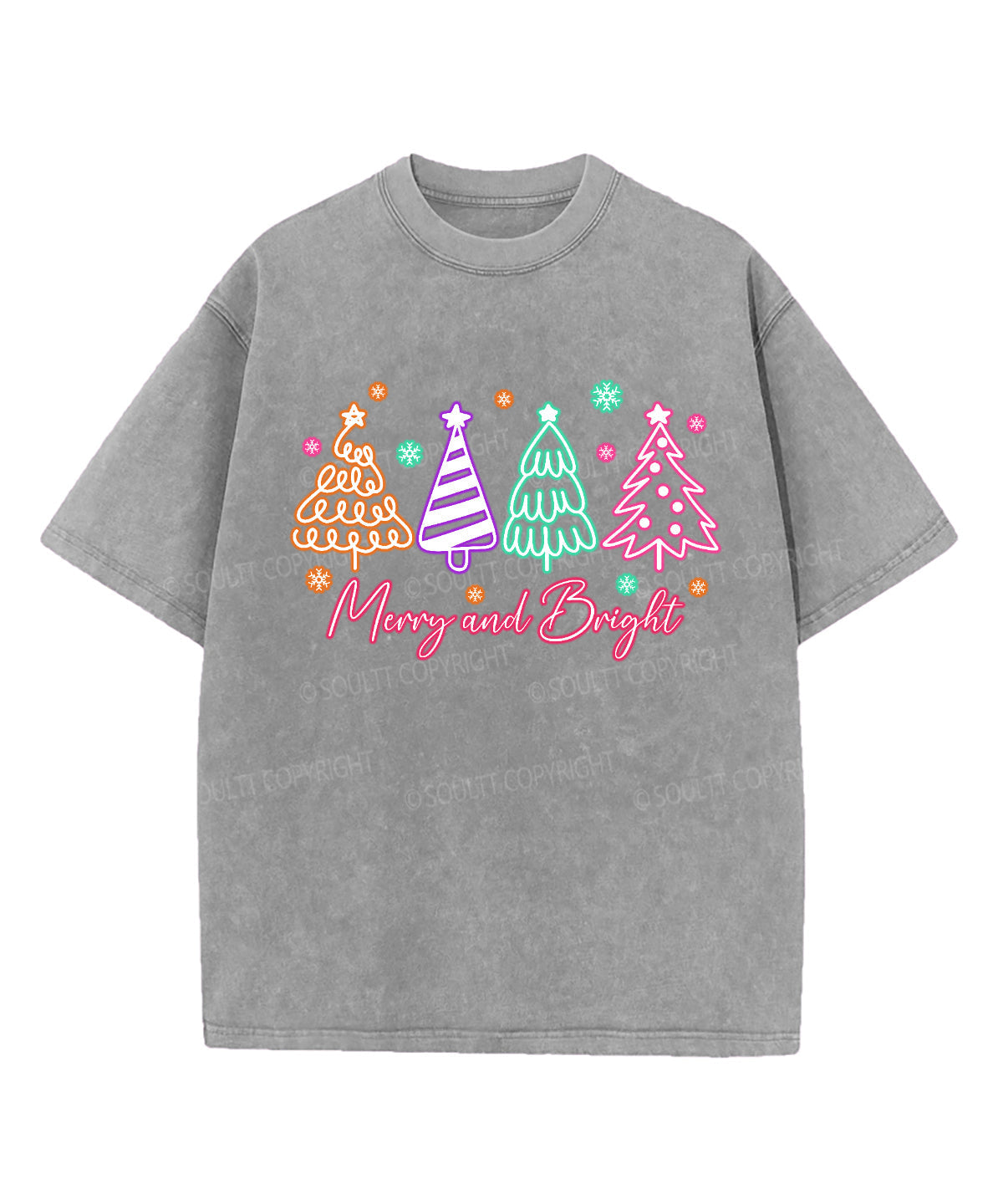 Merry And Bright Washed Christian T-shirt Style002 Hoodie, Sweatshirt | CiraTrend.com (Image 4)
