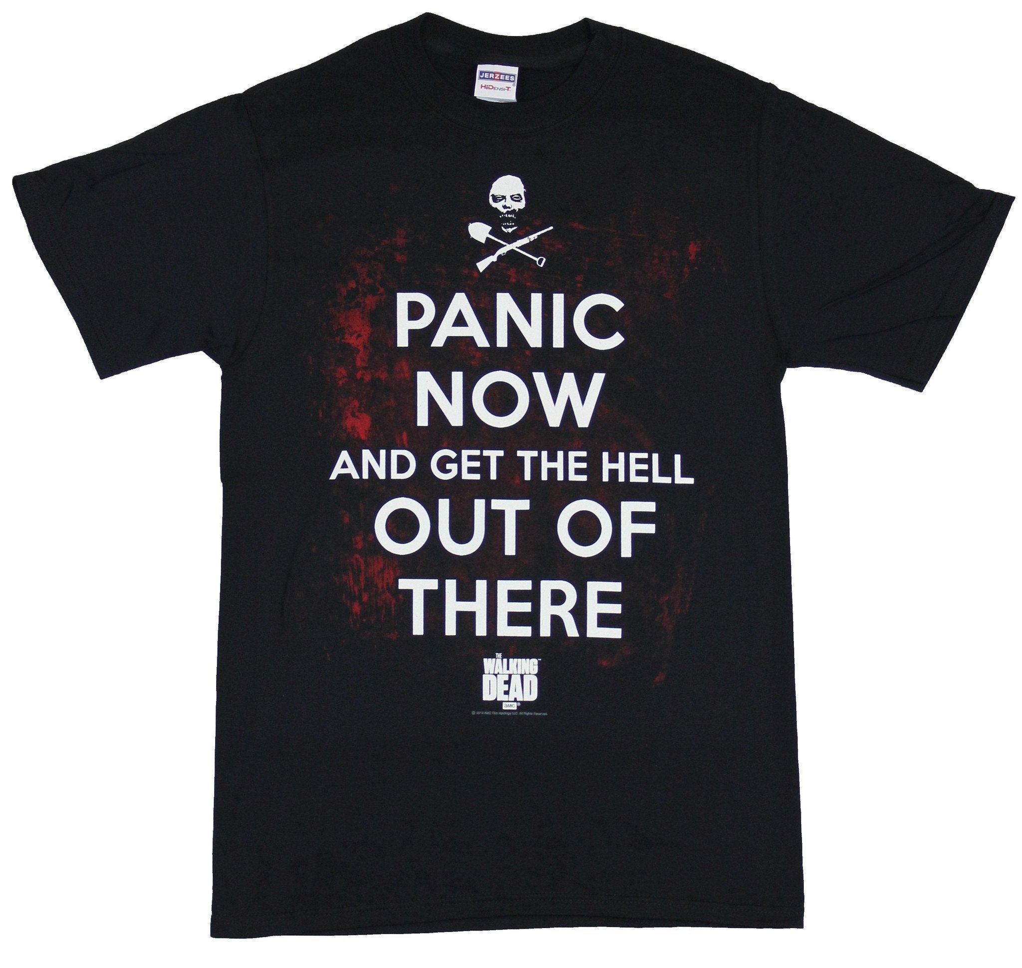 Walking Dead Mens T-Shirt - Panic Now and Get the Hell Out of there Image Hoodie, Sweatshirt | CiraTrend.com
