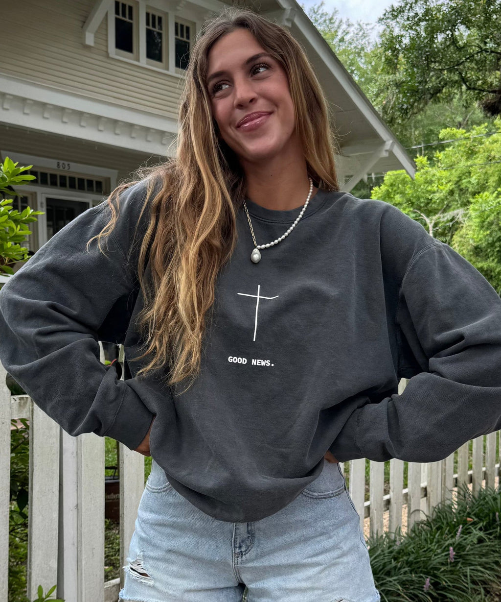 Good News Cotton Christian Sweatshirt T-Shirts, Hoodie | CiraTrend.com (Image 2)