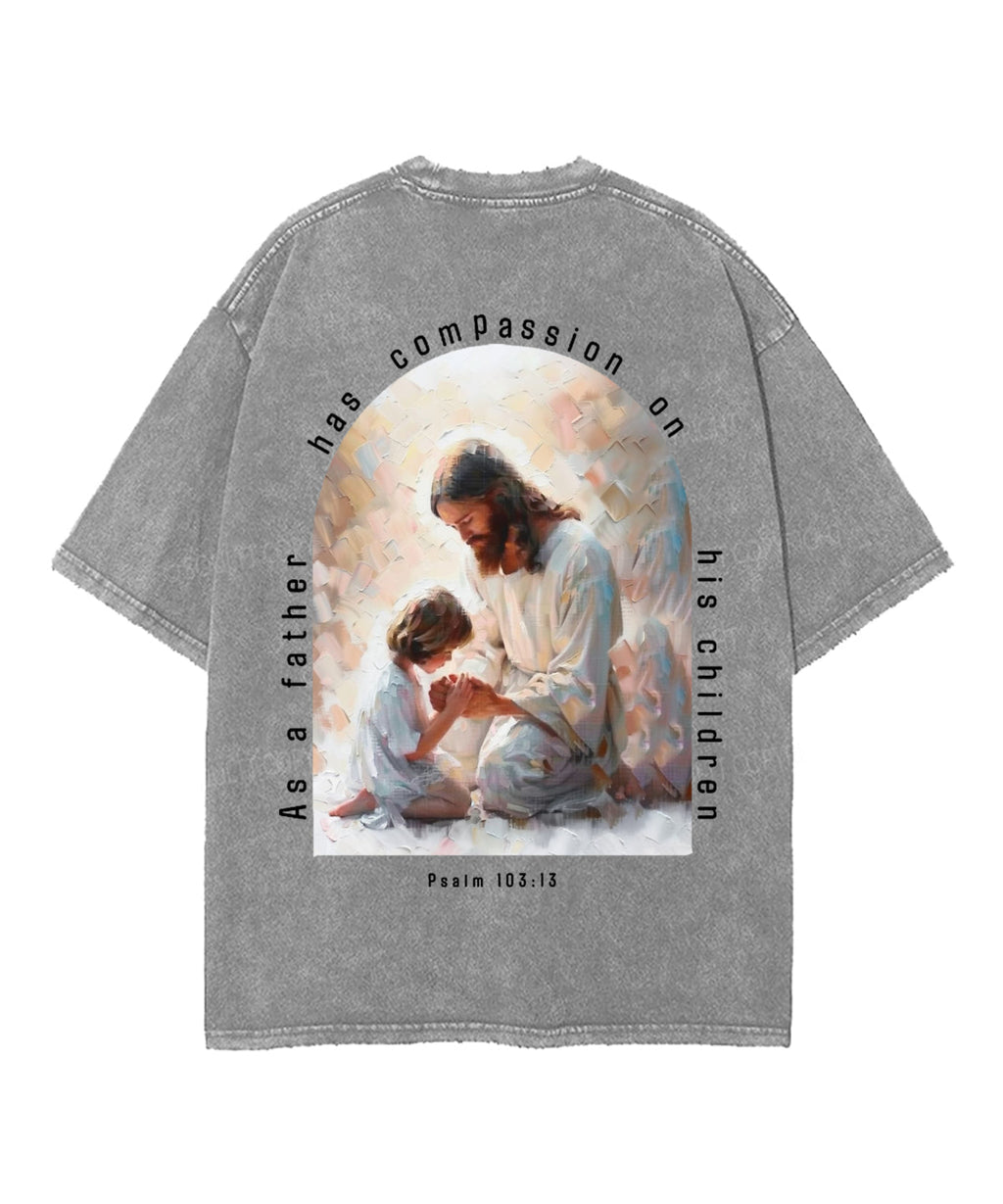 As a Father Has Compassion Double Sided Unisex Washed Christian T-shirt Style001 Hoodie, Sweatshirt | CiraTrend.com (Image 5)