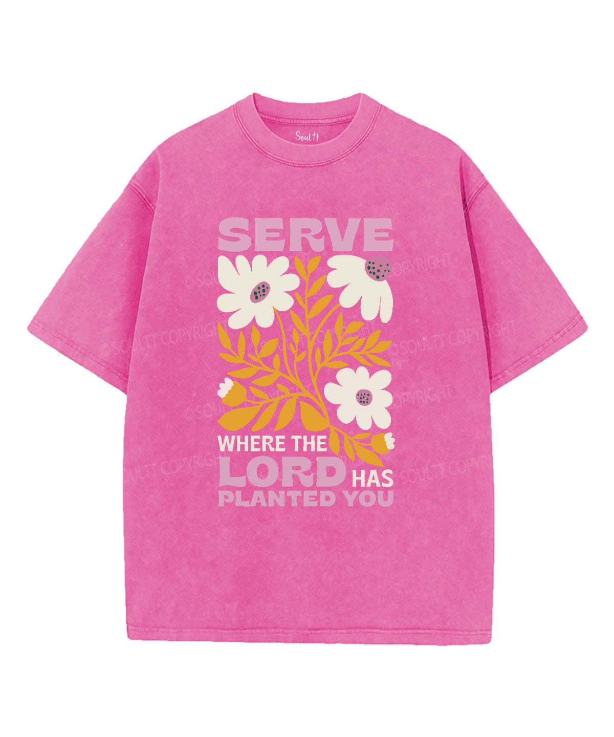 Serve Where The Lord Has Planted You Washed Christian T-shirt Hoodie, Sweatshirt | CiraTrend.com (Image 2)