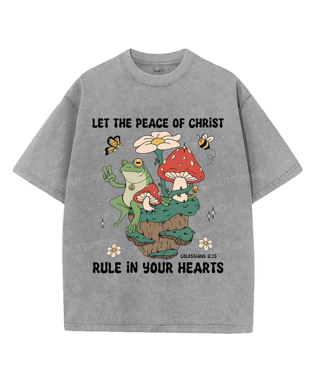 The Peace Of Christ Unisex Washed Christian T-shirt Hoodie, Sweatshirt | CiraTrend.com (Image 3)
