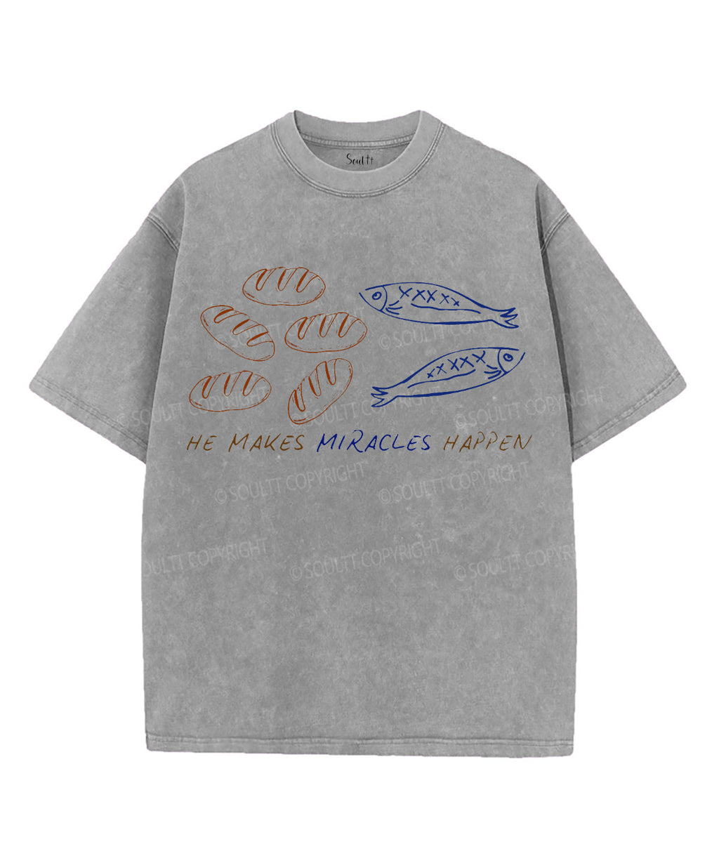 Fish And Bread Unisex Washed Christian T-shirt Hoodie, Sweatshirt | CiraTrend.com (Image 3)