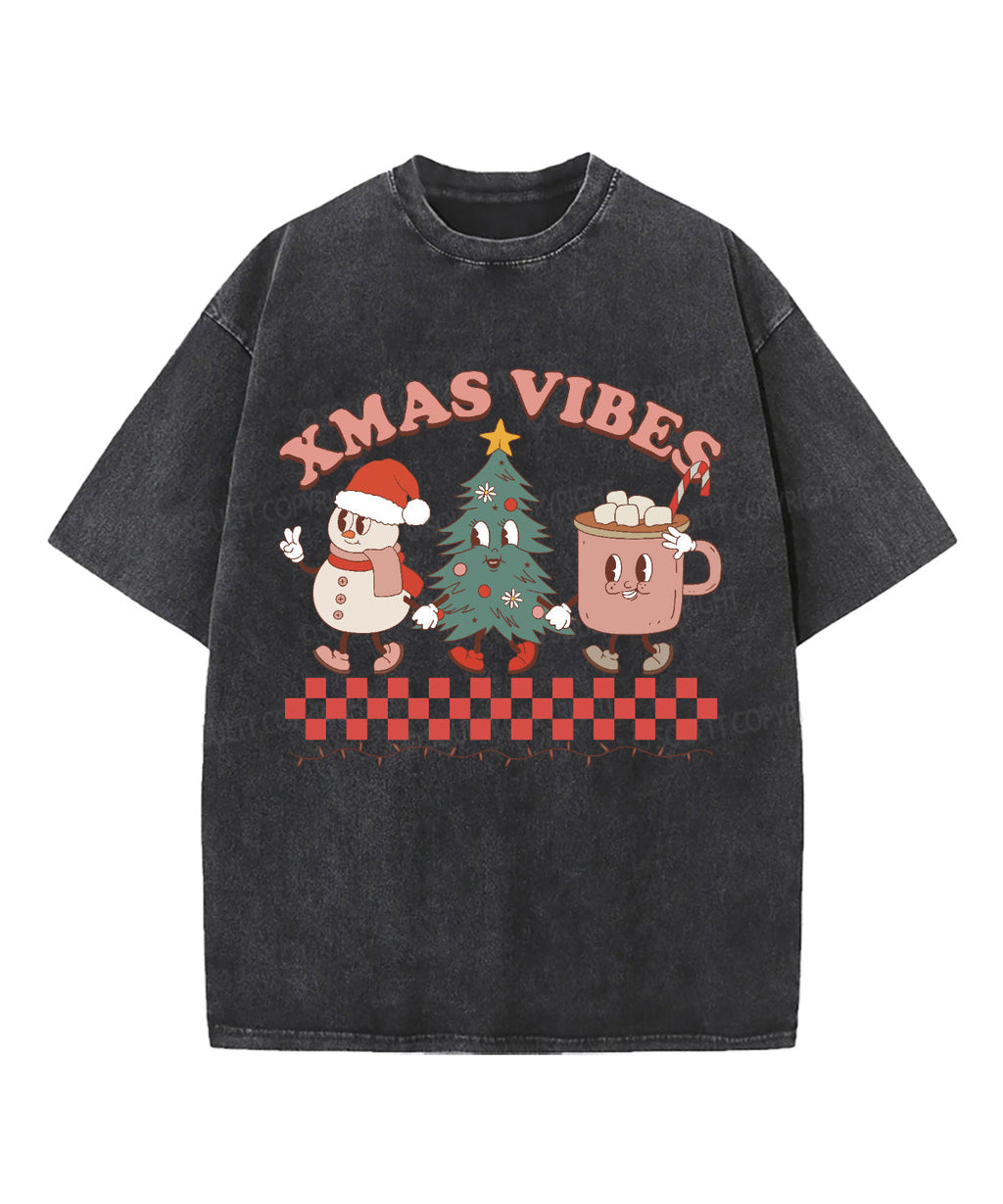 Xmas Vibes Washed Christian T-shirt Hoodie, Sweatshirt | CiraTrend.com (Image 2)