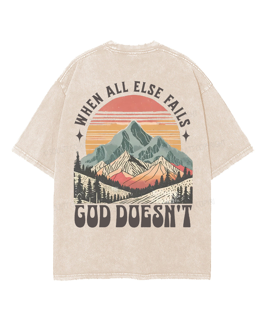 When All Else Fails Double Sided Unisex Washed Christian T-shirt Hoodie, Sweatshirt | CiraTrend.com (Image 4)