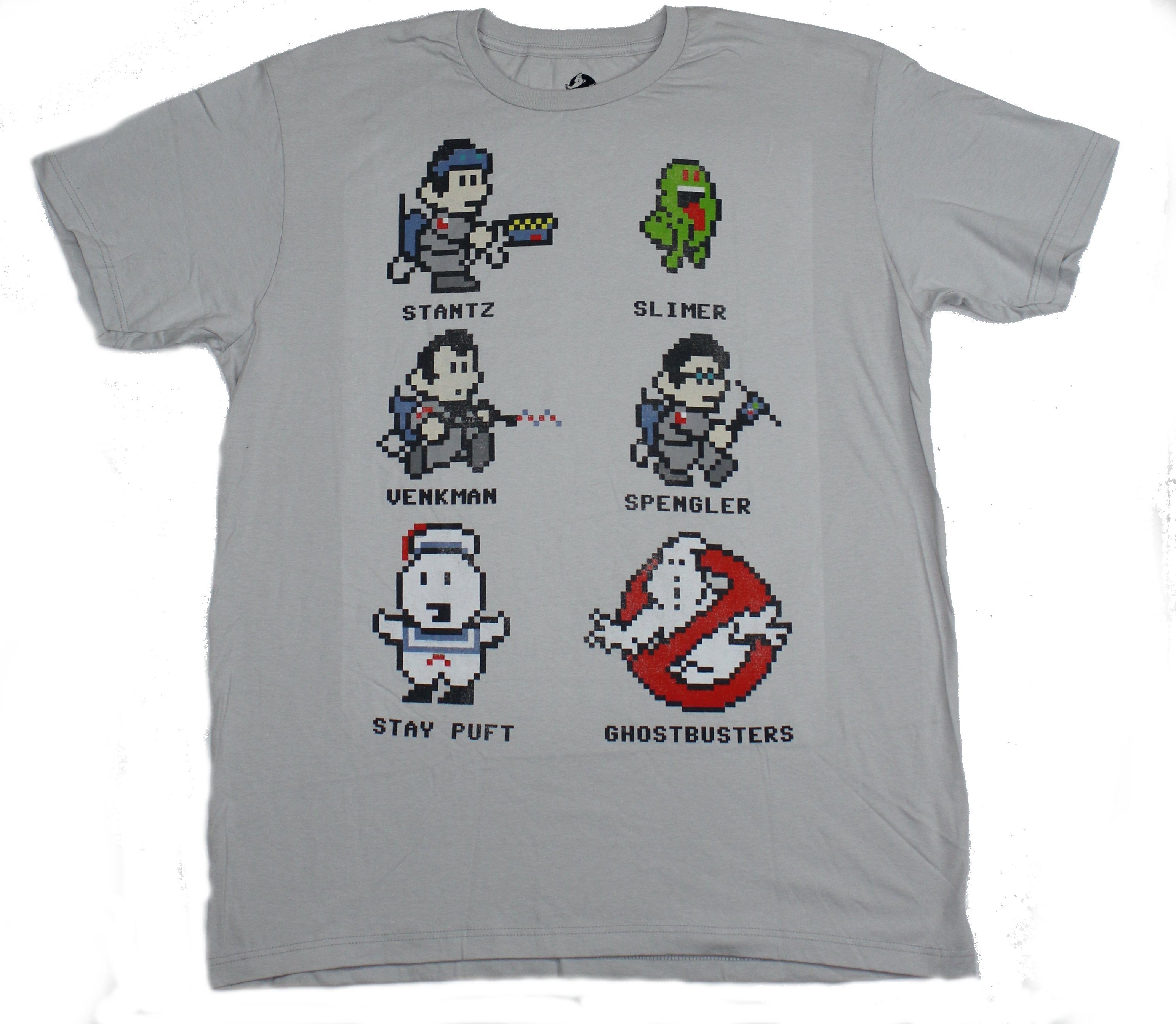 Ghostbusters Mens T-Shirt - 8-Bit Stylized Characters Image Hoodie, Sweatshirt | CiraTrend.com