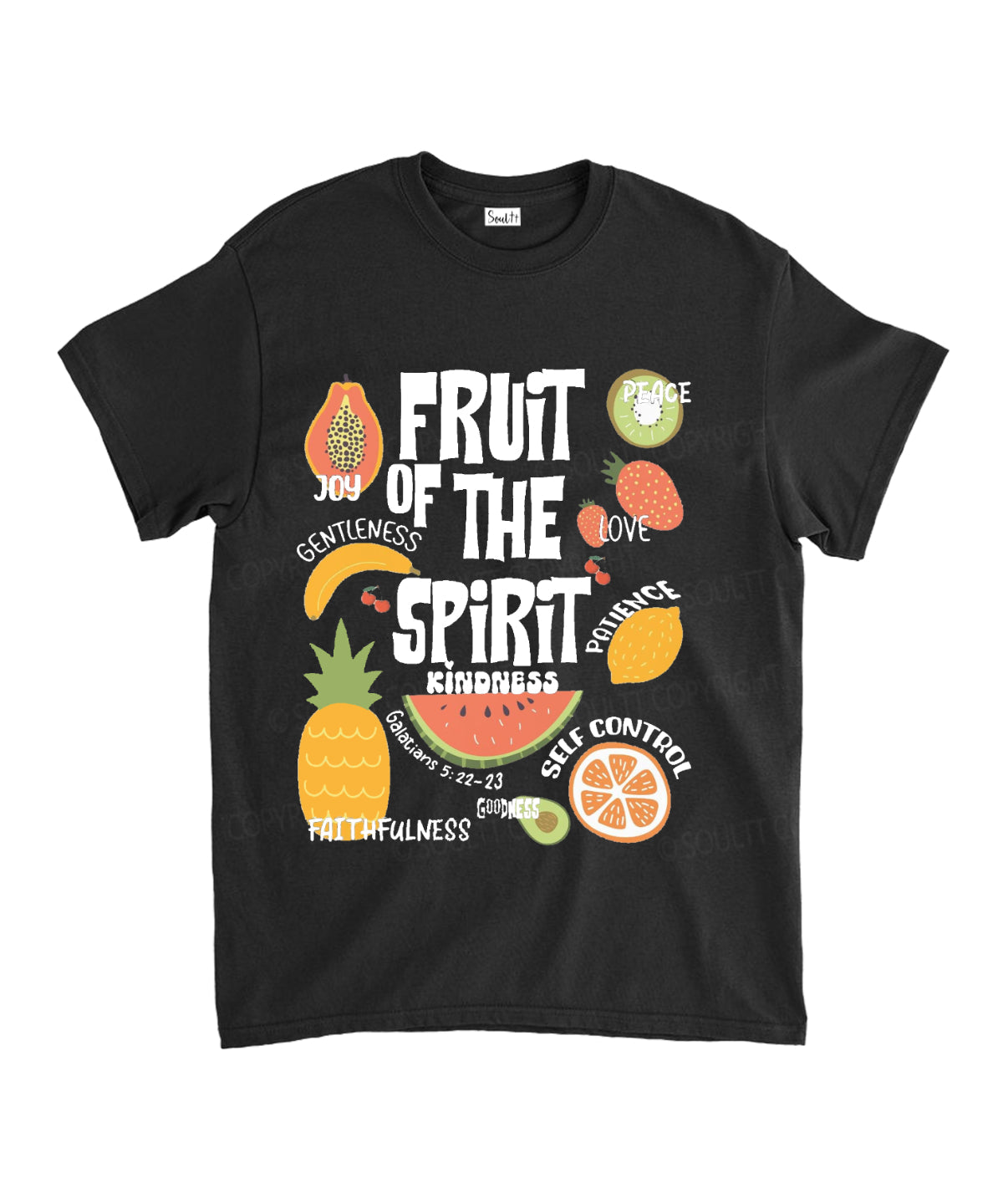 Fruit of the Spirit Unisex Cotton Christian T-Shirt Hoodie, Sweatshirt | CiraTrend.com (Image 2)