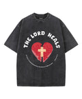 The Lord Heals Unisex Washed Christian T-shirt Hoodie, Sweatshirt | CiraTrend.com (Image 1)