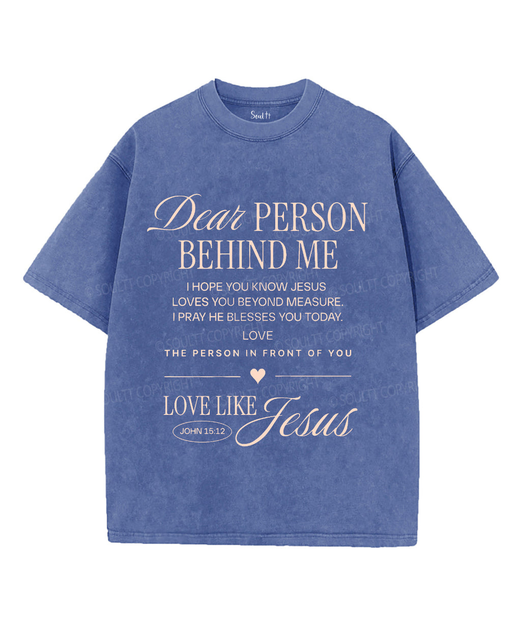 Love Like Jesus Unisex Washed Christian T-shirt Style003 Hoodie, Sweatshirt | CiraTrend.com (Image 2)