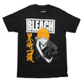 Bleach Mens T-Shirt -  Under Logo Ichigo Orange Hair and Kanji Hoodie, Sweatshirt | CiraTrend.com
