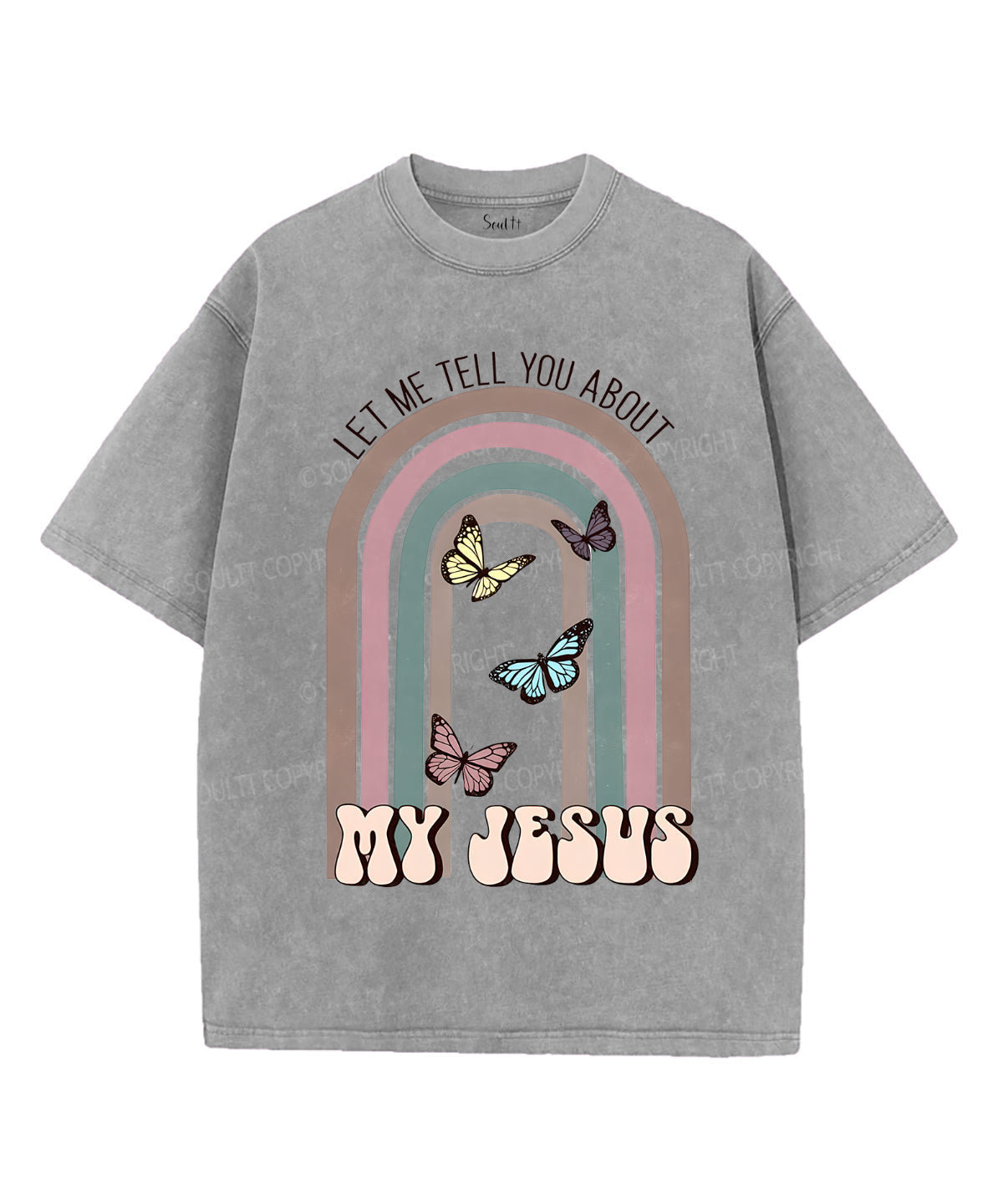 My Jesus Unisex Washed Christian T-shirt Hoodie, Sweatshirt | CiraTrend.com (Image 2)