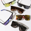 Oversized Shield Visor One-Piece Lens UV400 Sport Sunglasses
