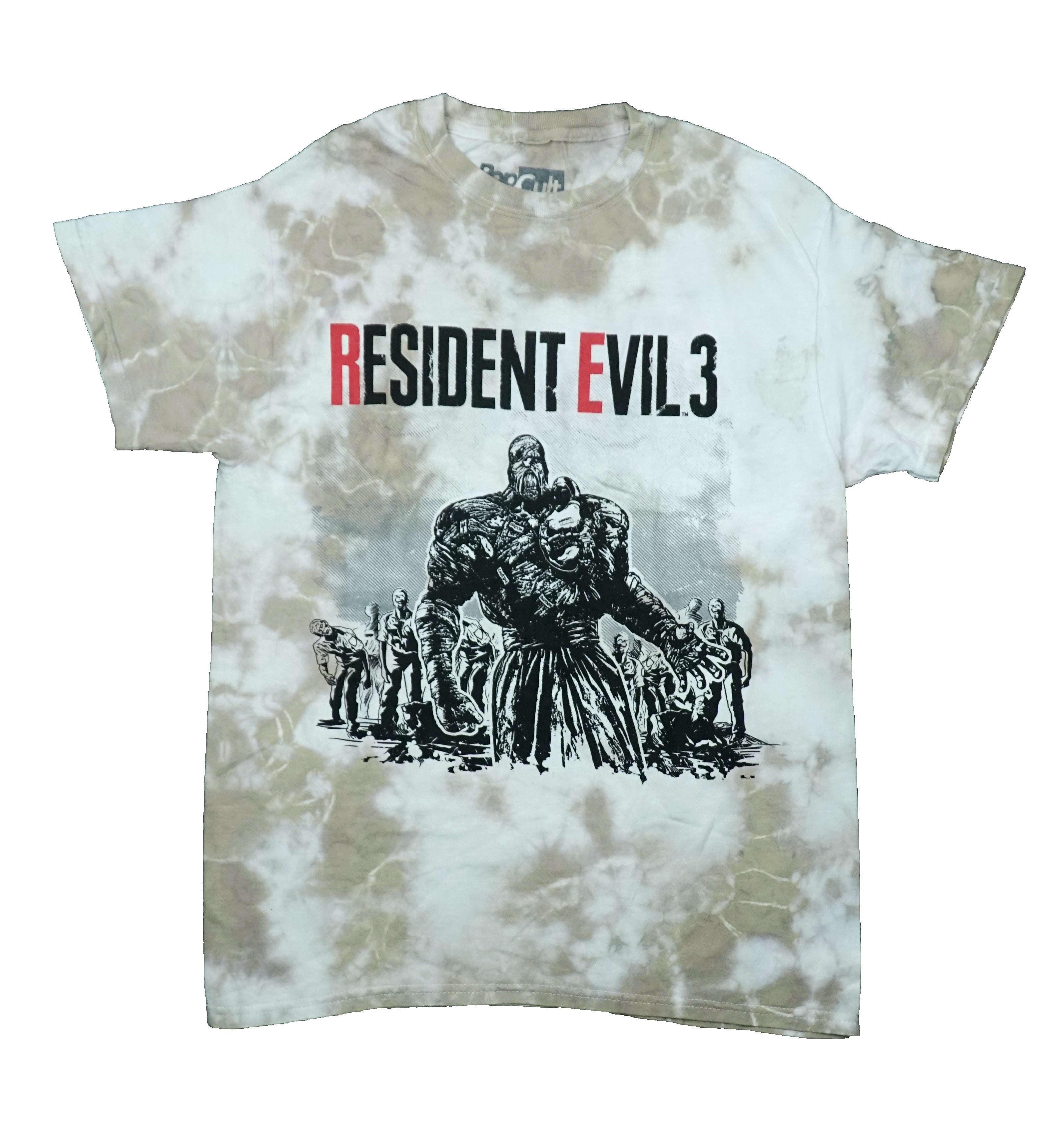 Resident Evil Mens T-Shirt - Black And White Wash Nemesis Leading Zombies Hoodie, Sweatshirt | CiraTrend.com