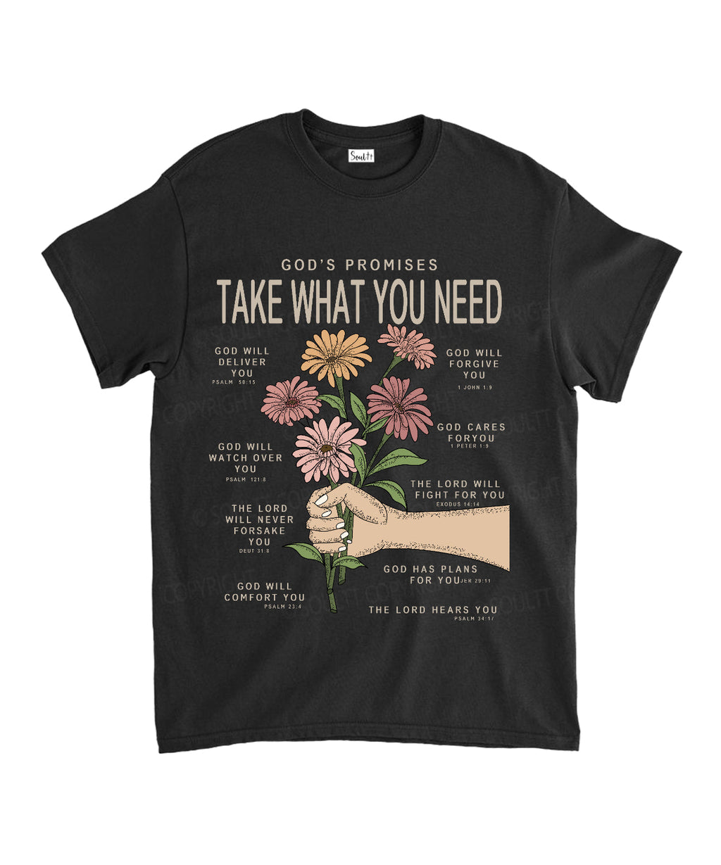God'S Promises Take What You Need Cotton Christian T-Shirts, Hoodie, Sweatshirt