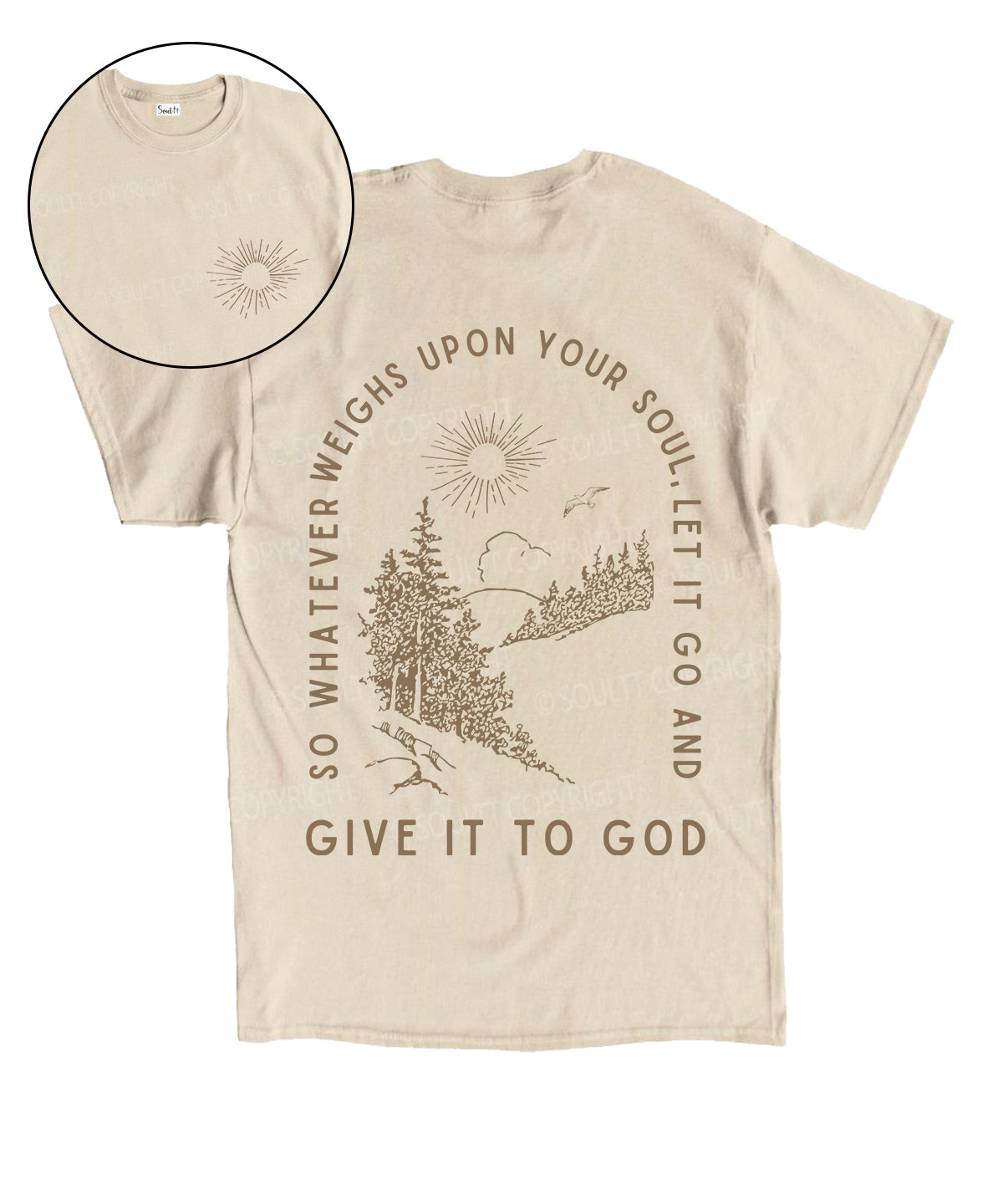 Give It To God Double Sided Unisex Cotton Christian T-Shirt Style001 Hoodie, Sweatshirt | CiraTrend.com (Image 1)