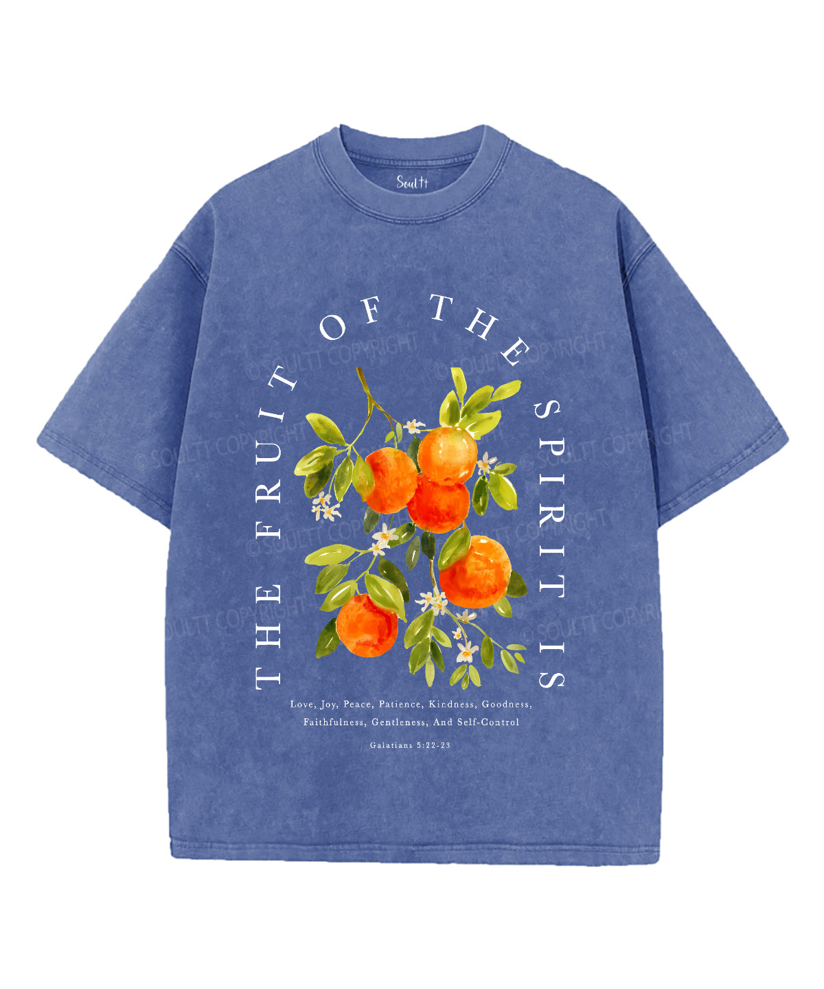 Fruit Of The Spirit Unisex Washed Christian T-shirt Style004 Hoodie, Sweatshirt | CiraTrend.com (Image 3)
