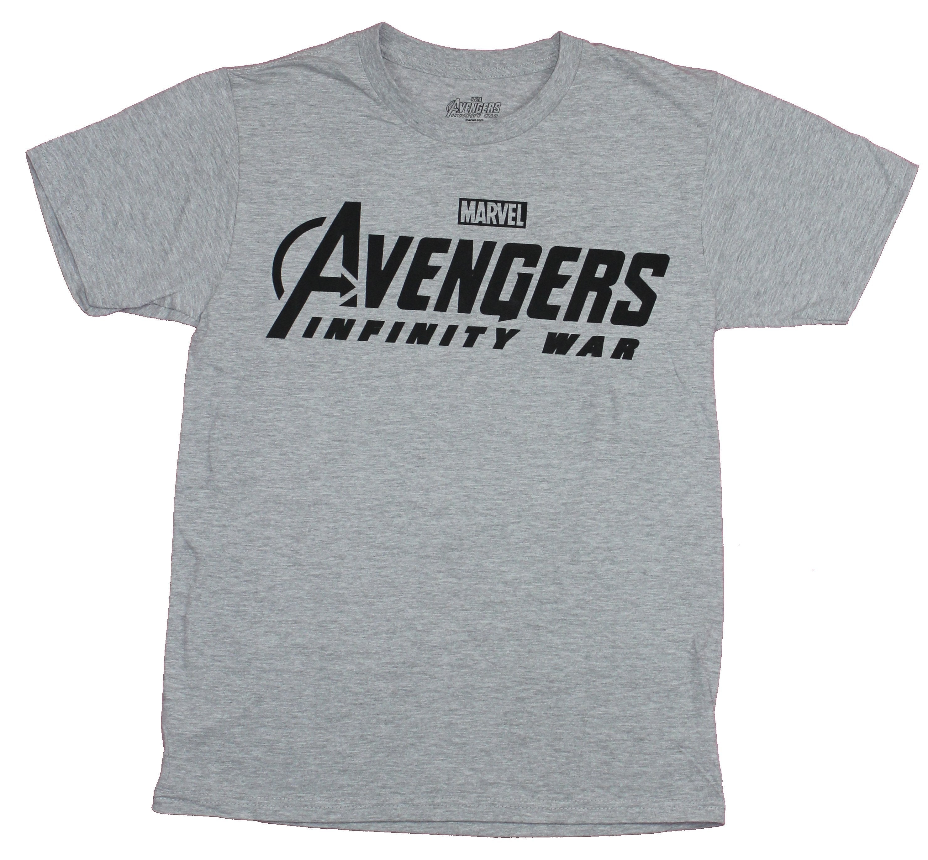 Avengers Mens T-Shirt- Infinity War Simple Word Logo Hoodie, Sweatshirt | CiraTrend.com