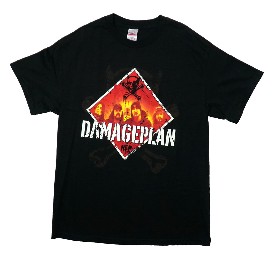 Damage plan Mens T-Shirt - NFP  In White Dimond Below  Bigger Skull Back Hoodie, Sweatshirt | CiraTrend.com (Image 1)