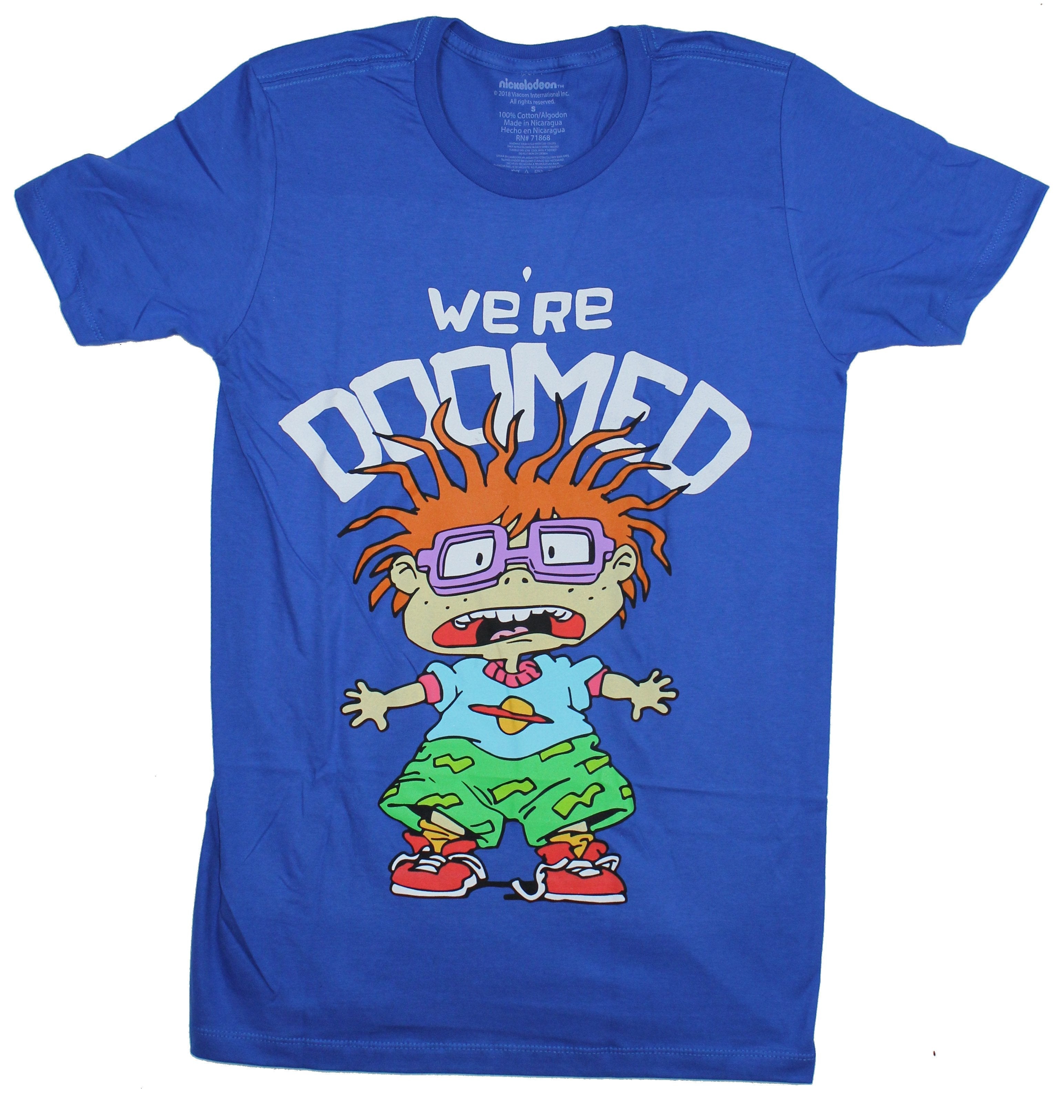 Rugrats Mens T-Shirt - We're Doomed Scared Chucky Image Hoodie, Sweatshirt | CiraTrend.com