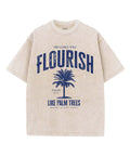 Flourish Like Palm Trees Unisex Washed Christian T-shirt Hoodie, Sweatshirt | CiraTrend.com (Image 1)