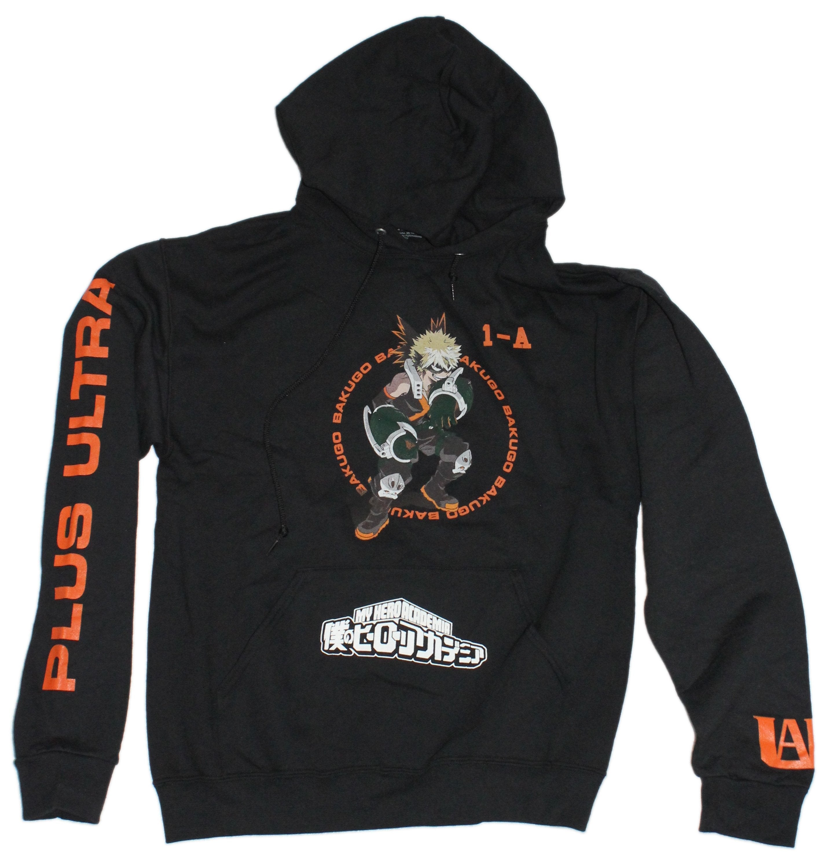 Black My Hero Academia Hoodie Ft  Katsuki Bakugo, UA and Plus Ultra T-Shirts, Sweatshirt | CiraTrend.com