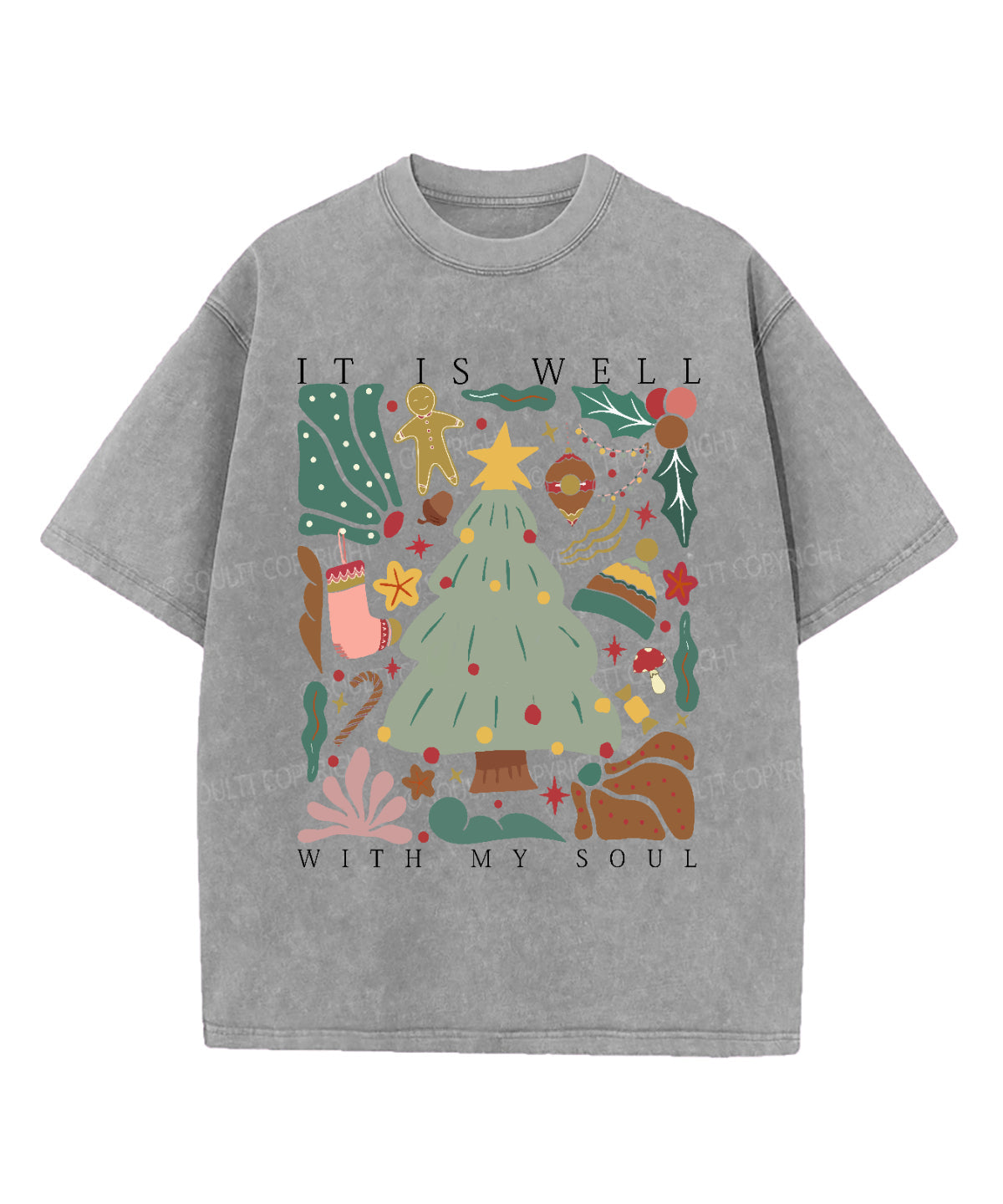 It Is Well With My Soul Washed Christian T-shirt Style019 Hoodie, Sweatshirt | CiraTrend.com (Image 3)