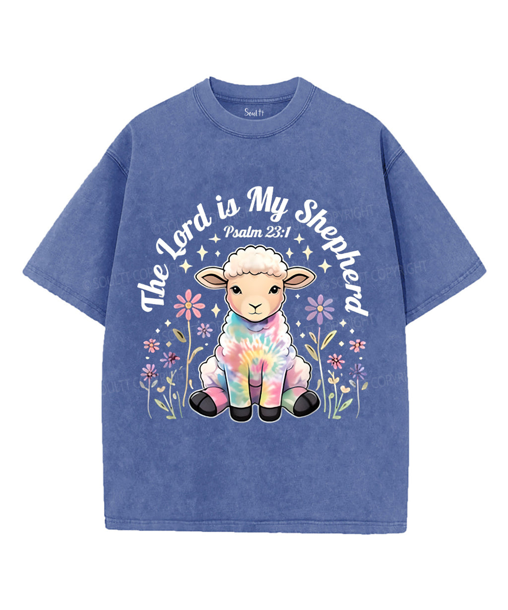 The Lord Is My Shepherd Unisex Washed Christian T-shirt Style004 Hoodie, Sweatshirt | CiraTrend.com (Image 4)