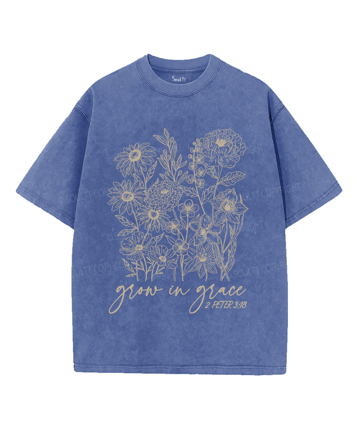 Grow Grace Washed Christian Style003 T-Shirts, Hoodie, Sweatshirt