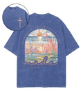 Fearully And Wonderfully Double Sided Unisex Washed Christian T-shirt Hoodie, Sweatshirt | CiraTrend.com (Image 1)