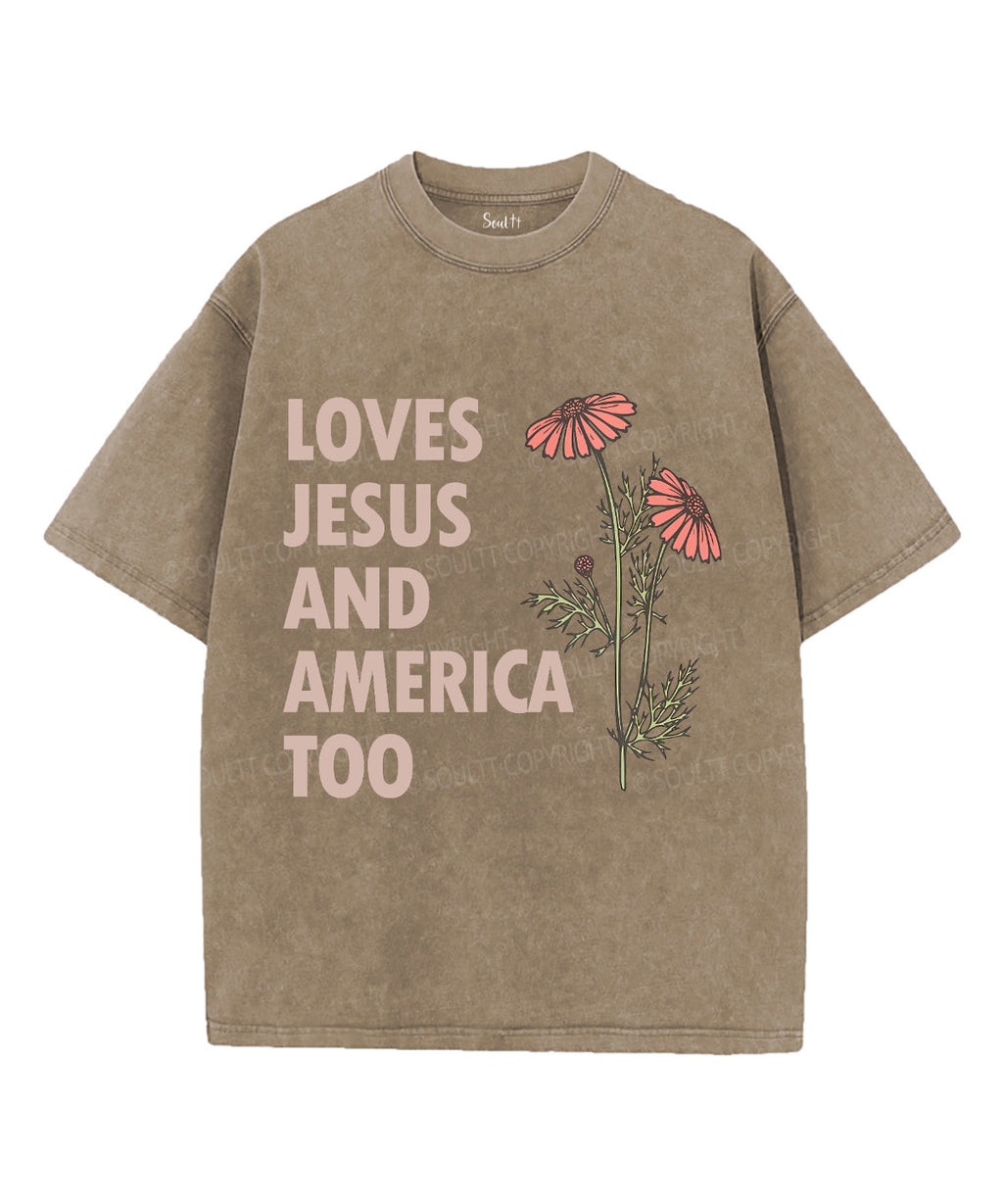 Love Jesus Unisex Washed Christian T-shirt Hoodie, Sweatshirt | CiraTrend.com (Image 5)