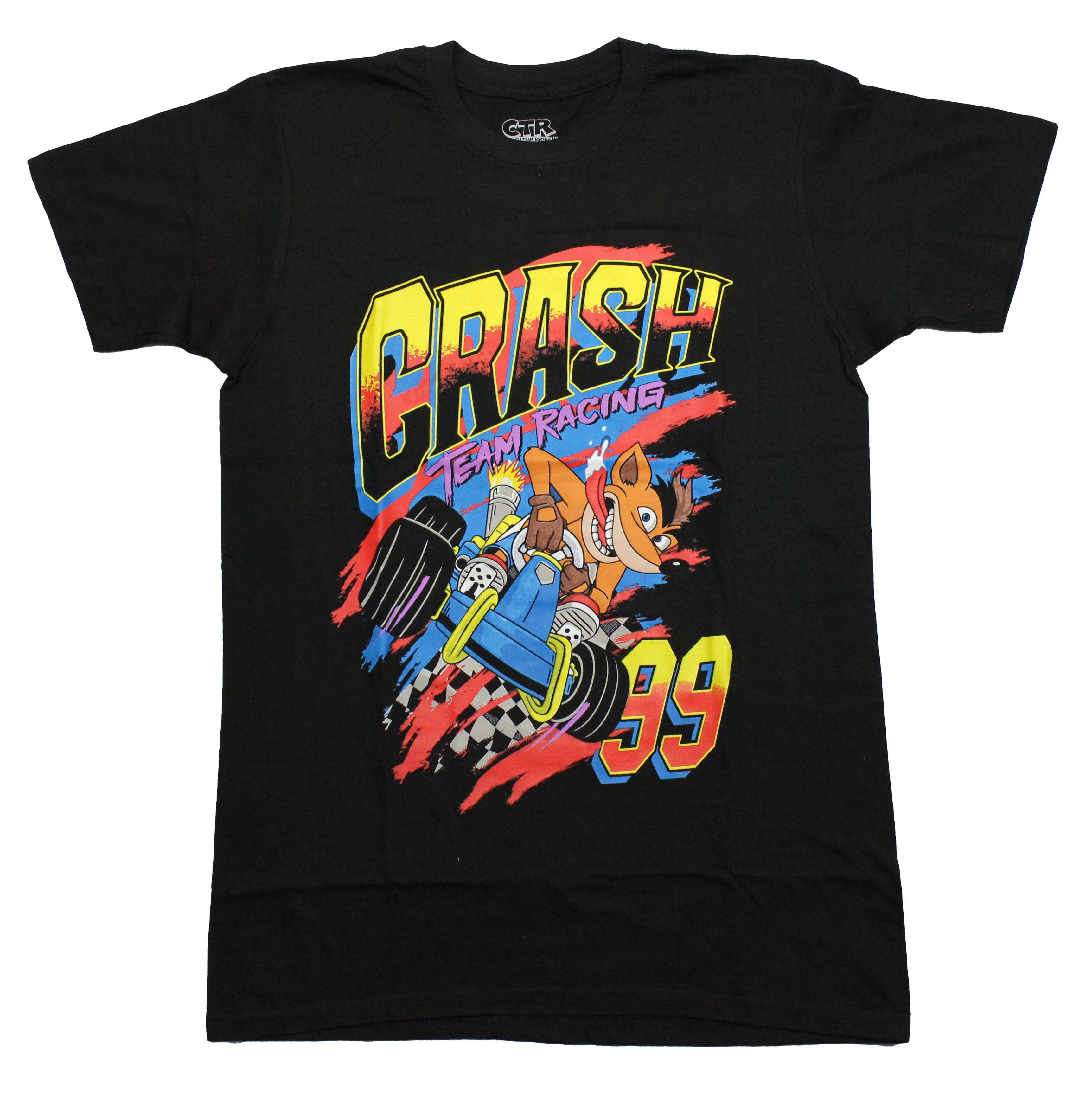 Crash Bandicoot Crash Team Racing 99 Color Splash Image T-Shirts, Hoodie, Sweatshirt