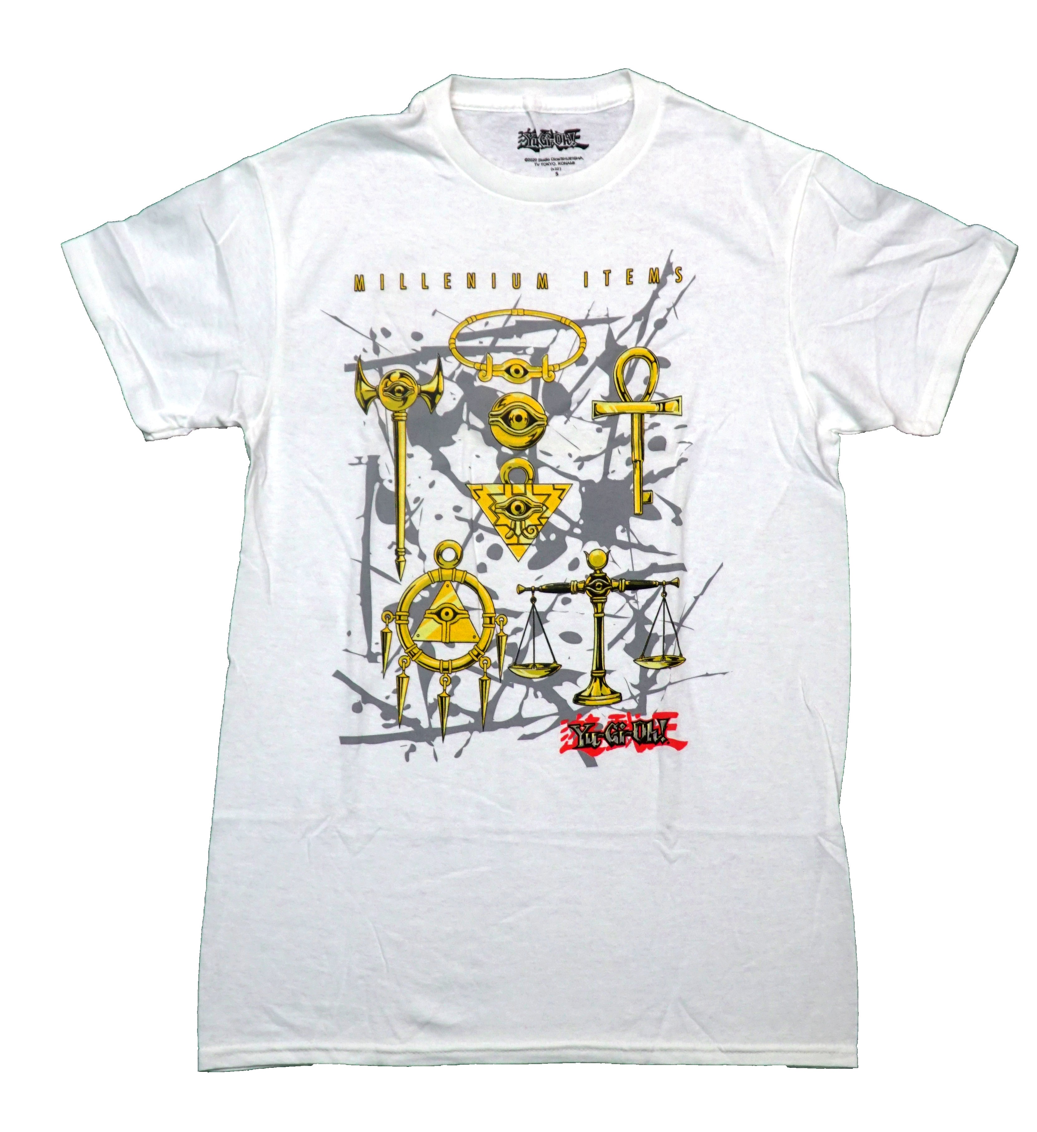 Yu-Gi-Oh Mens T-Shirt - Golden Millenium Items Slattered Image Hoodie, Sweatshirt | CiraTrend.com
